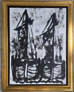 Anton Heyboer (1924-2005) - Boten aan de kade, Antiek en Kunst, Kunst | Schilderijen | Modern