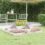 vidaXL Plantenbak 112x112x27 cm massief grenenhout wit, Tuin en Terras, Bloempotten, Verzenden, Nieuw