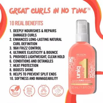 Revlon Uniq One All In One Curls Treatment (Haarkuur) beschikbaar voor biedingen