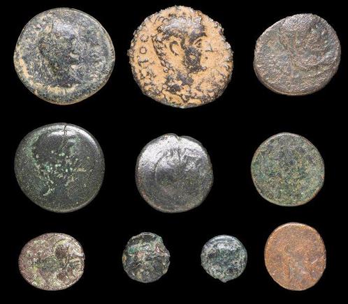 Oudheid Lote de 10 Æ monedas Incluyendo Pontus Amisos,, Postzegels en Munten, Munten | Europa | Niet-Euromunten