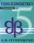 Using Econometrics 9780321311559 A. H. Studenmund, Boeken, Verzenden, Gelezen, A. H. Studenmund