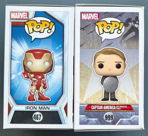 Funko - Funko Pop Iron Man & Captain America & Dark Phoenix, Antiek en Kunst, Antiek | Speelgoed