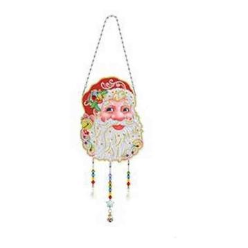 Hanger Diamond Painting Kerstman Diameter 17 cm beschikbaar voor biedingen