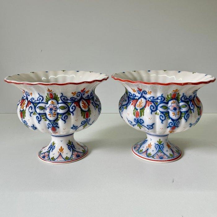 Plateelbakkerij Zenith Gouda Holland - Jardinière (2) -, Antiek en Kunst, Curiosa en Brocante