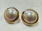 Clip-on oorbellen - 18 karaat Geel goud Parel - Mabe Pearl