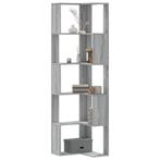 vidaXL Boekenkast 5-laags hoek 50x50x179 cm bewerkt hout, Huis en Inrichting, Kasten | Boekenkasten, Verzenden, Nieuw
