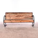 Banc de jardin XXL, grand banc d'extérieur vintage