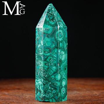 Obélisque en malachite naturelle – Congo Point de Malachite