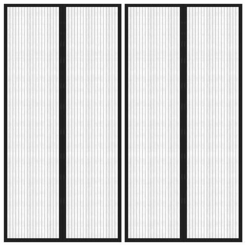 vidaXL Insectendeurgordijnen 2 st magnetisch 220x100 cm, Doe-het-zelf en Bouw, Deuren en Vliegenramen, Nieuw, Verzenden
