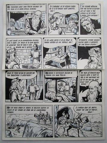 Vandersteen / Sels - 1 Original page - De Rode Ridder - De
