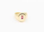 Ring - 18 karaat Geel goud Toermalijn, Handtassen en Accessoires, Ringen, Nieuw