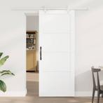 vidaXL Schuifdeur Wit 83 x 202 cm, Doe-het-zelf en Bouw, Deuren en Vliegenramen, Verzenden, Nieuw