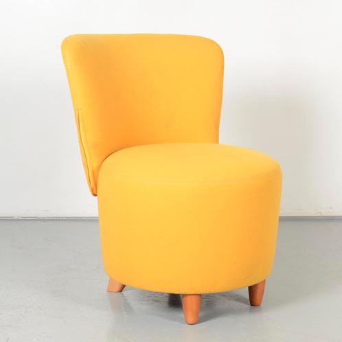 Fauteuil Frontseat - Geel - 4-poot onderstel, Huis en Inrichting, Fauteuils, Gebruikt, Ophalen of Verzenden