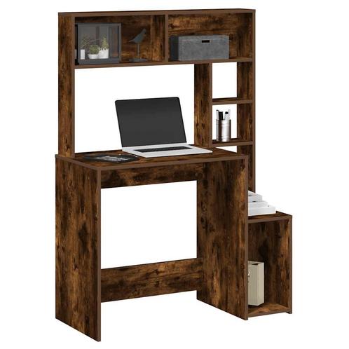 vidaXL Bureau met schappen 100x45x140 cm bewerkt hout, Huis en Inrichting, Bureaus, Nieuw, Verzenden