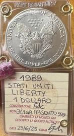 États-Unis. 1 Dollar 1989 Liberty, 1 Oz (.999) (Sans Prix, Postzegels en Munten