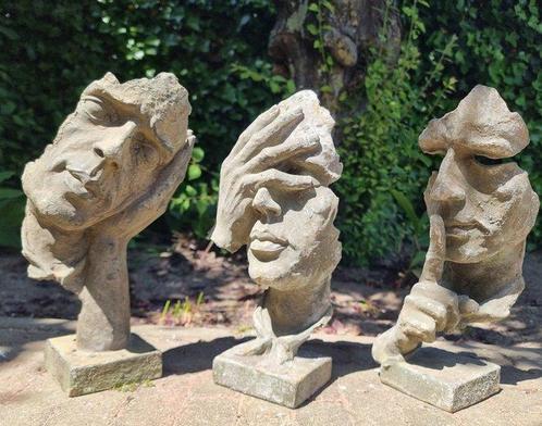 Figurine - Horen zien zwijgen (3) - Fer, Antiek en Kunst, Kunst | Designobjecten