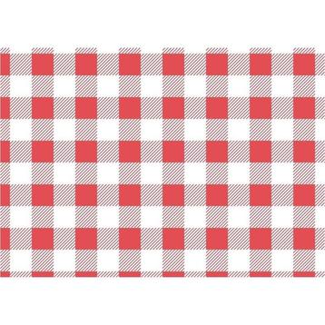 Vetvrij rood gingham papier 25x25cm | 200 stuks Gastronoble, Verzenden