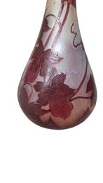 François-Théodore Legras - Vase - Collection Rubis - Verre, Antiquités & Art