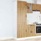 vidaXL Keukenkast Kalmar bewerkt hout artisanaal eikenkleur, Huis en Inrichting, Verzenden, Nieuw