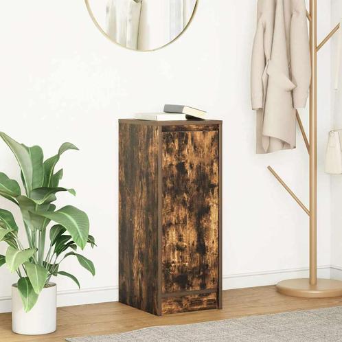 vidaXL Dressoir 29,5x34x76 cm bewerkt hout gerookt, Huis en Inrichting, Kasten | Dressoirs, Nieuw, Verzenden