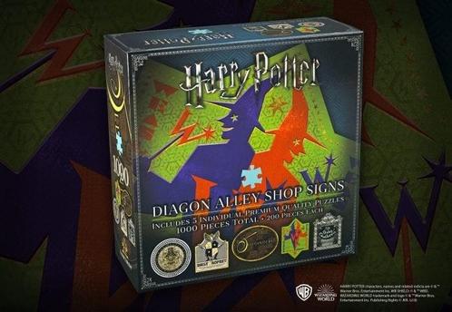 Harry Potter Diagon Alley Shop Signs 5 Puzzels (1000 stukken, Verzamelen, Harry Potter, Ophalen of Verzenden