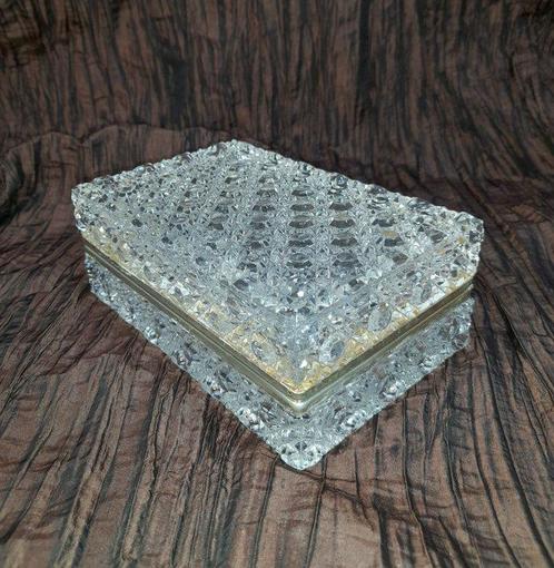 Boîte à bijoux - Cristal, Antiek en Kunst, Curiosa en Brocante