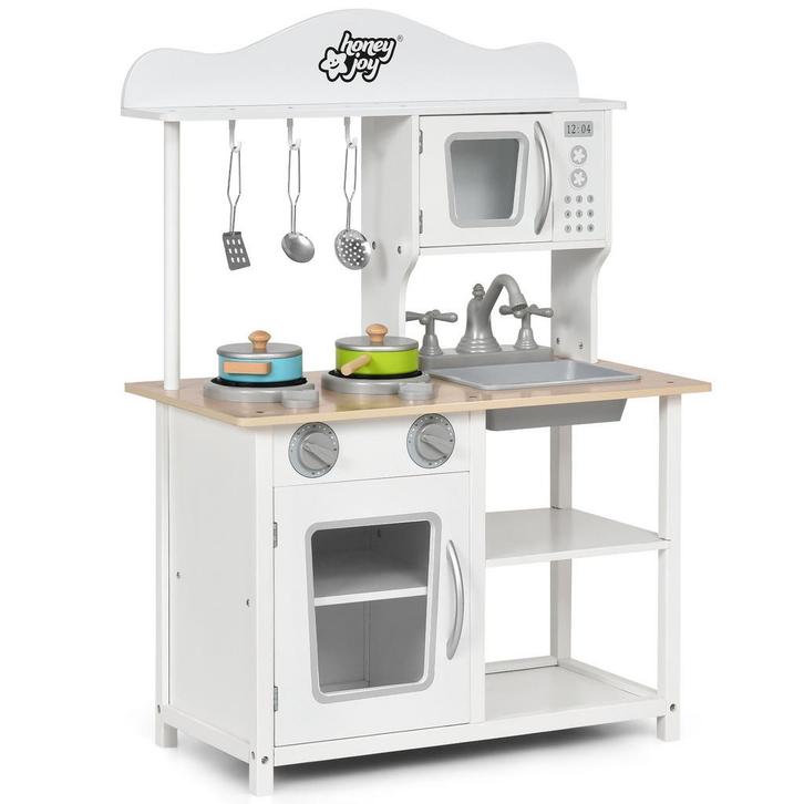 2dekans | Coast Kinderspeelkeuken - Hout - 60 x 30 x 83 cm -, Kinderen en Baby's, Speelgoed | Overig, Ophalen of Verzenden