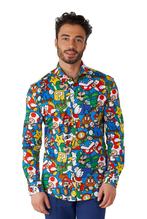 Super Mario Overhemd Heren OppoSuits, Kleding | Heren, Carnavalskleding en Feestkleding, Nieuw, Verzenden