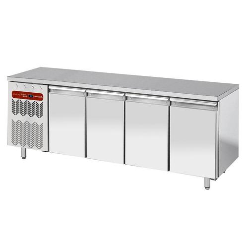 Geventileerde koeltafel, 4 deuren GN 1/1, groep aan linkse k, Zakelijke goederen, Horeca | Keukenapparatuur, Koelen en Vriezen