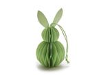 Actie paashaas konijntje honeycomb hanger 6*12 cm groen, Nieuw