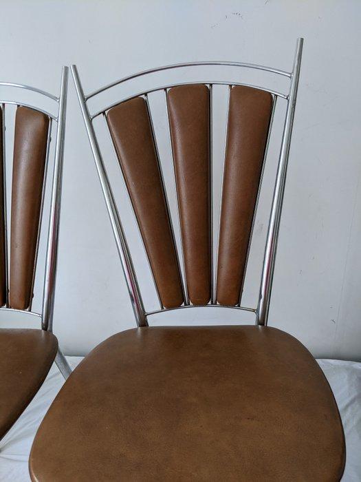 Stoel - Verchroomd - Paar vintage-chrome stoelen, Antiek en Kunst, Kunst | Designobjecten
