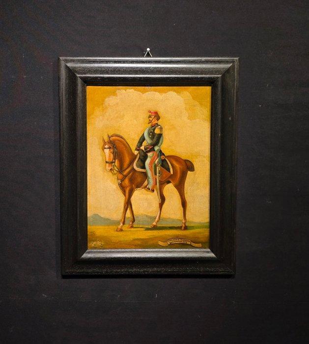 Italiaanse school (XX) - Soldato a cavallo, Antiek en Kunst, Kunst | Schilderijen | Klassiek