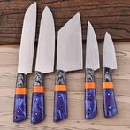 Keukenmes - Chefs knife - D2 staal, hardhout en hars -, Antiek en Kunst