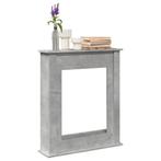 vidaXL Haardombouw 75x20x87,5 cm bewerkt hout betongrijs, Huis en Inrichting, Kachels, Verzenden, Nieuw