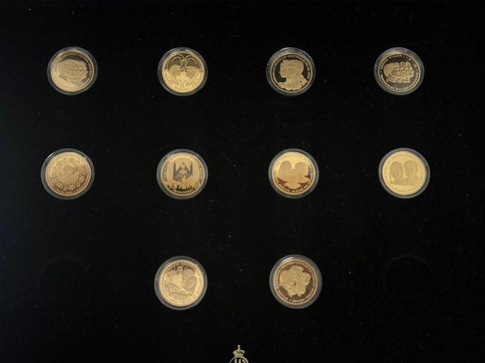 Pays-Bas. Gold medal 2005 (10 gouden penningen) Proof, Postzegels en Munten, Munten | Europa | Niet-Euromunten