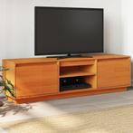 vidaXL Meuble TV cire marron 140x35x40 cm bois pin, Verzenden