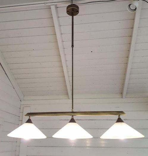 In hoogte verstelbare Bibliotheeklamp - Plafondlamp -, Antiek en Kunst, Curiosa en Brocante