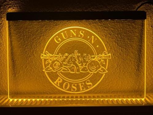 Guns N Roses neon bord lamp LED verlichting reclame lichtbak, Huis en Inrichting, Lampen | Overige, Nieuw, Verzenden