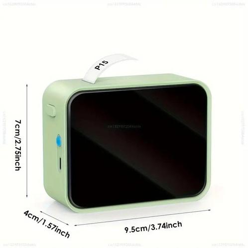 Mini labelprinter p15 labelmaker groen incl software met 1, Huis en Inrichting, Woonaccessoires | Kunstplanten en Kunstbloemen