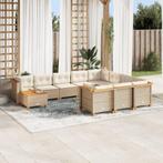 vidaXL Salon de jardin 11 pcs avec coussins beige résine, Jardin & Terrasse, Ensembles de jardin, Verzenden, Neuf, Salons de jardin