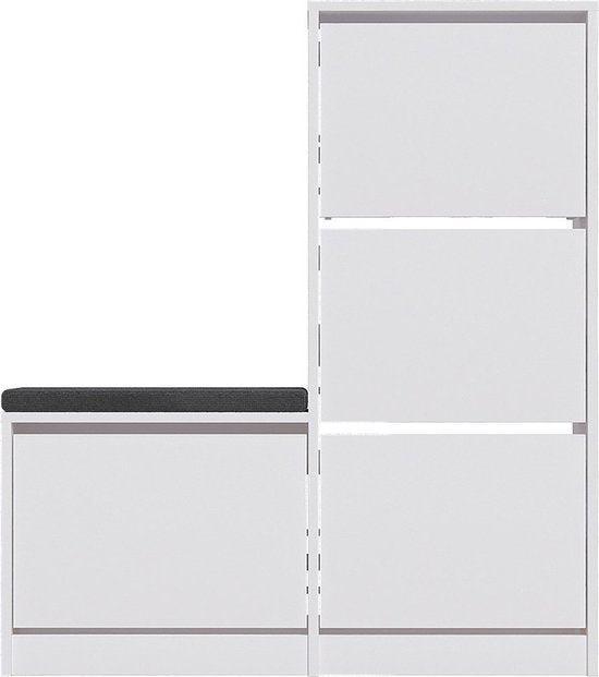 2dekans | Woody Modieus Schoenenkastje - 100% Melamine, Maison & Meubles, Armoires | Armoires à chaussures, Enlèvement ou Envoi