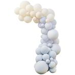 Blauw Wit Creme Ballonnenboog DIY Set, Hobby & Loisirs créatifs, Articles de fête, Verzenden