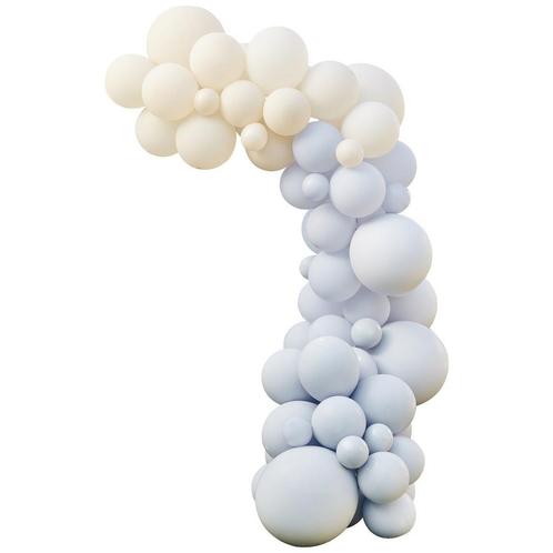 Blauw Wit Creme Ballonnenboog DIY Set, Hobby en Vrije tijd, Feestartikelen, Nieuw, Verzenden