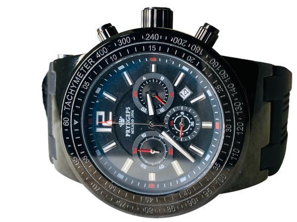 Veiling - Uniek Pryngeps Milano 1956 | Sport Chronograaf Zwa, Handtassen en Accessoires, Horloges | Heren