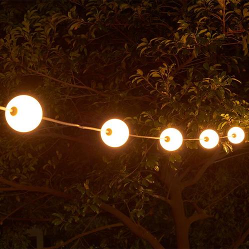 Luxar LED Lichtbollen Snoer 7.75M, Tuin en Terras, Buitenverlichting, Nieuw, Led, Netvoeding, Verzenden
