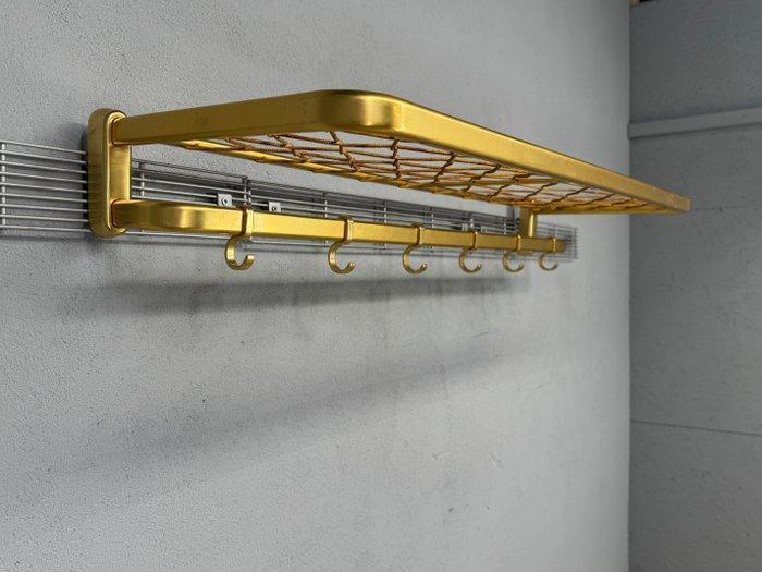 Porte-manteau - Métal - Portemanteau de style train doré, Antiek en Kunst, Kunst | Designobjecten