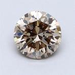 1 pcs Diamant - 1.21 ct - Rond - fancy lichtgeelachtig bruin, Bijoux, Sacs & Beauté, Pierres précieuses