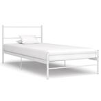 vidaXL Bedframe metaal wit 90x200 cm, Maison & Meubles, Verzenden