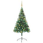 vidaXL Kunstkerstboom met verlichting en kerstballen 380, Verzenden