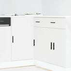 vidaXL Keuken onderkast Lyon bewerkt hout wit, Huis en Inrichting, Verzenden, Nieuw